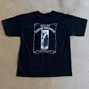 Y2K BLACK & WHITE SANCHO CHOPPERS MOTORCYCLE GRAPHIC BIKER TEE